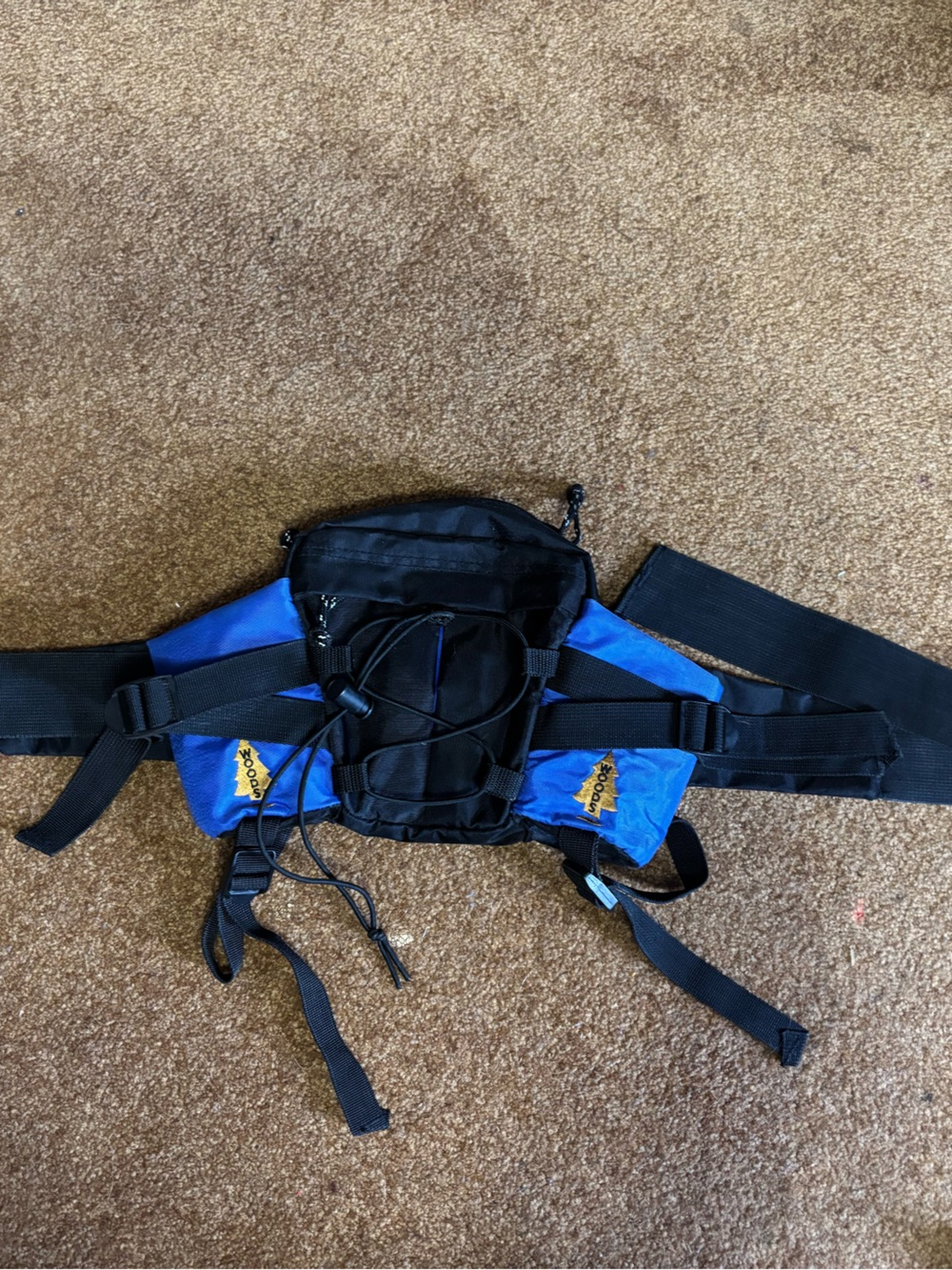 Vintage Woods brand Blue and Black Waist Pack Hip Bag, Fanny pack